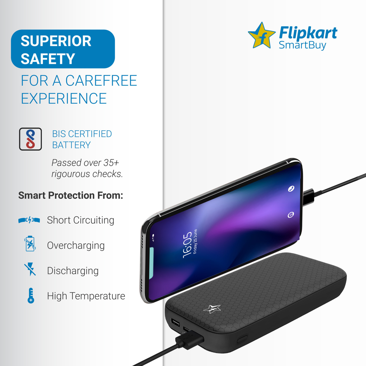 Image of Flipkart SmartBuy 20000 mAh 18 W Power Bank