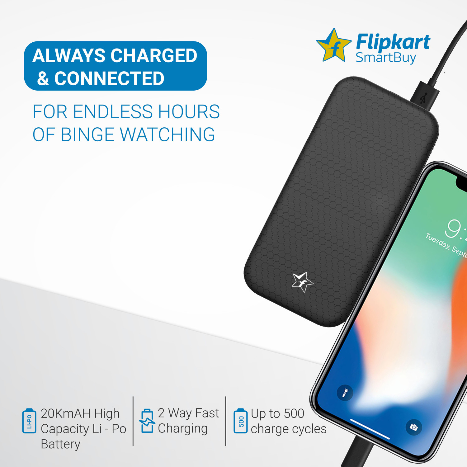 Image of Flipkart SmartBuy 20000 mAh 18 W Power Bank