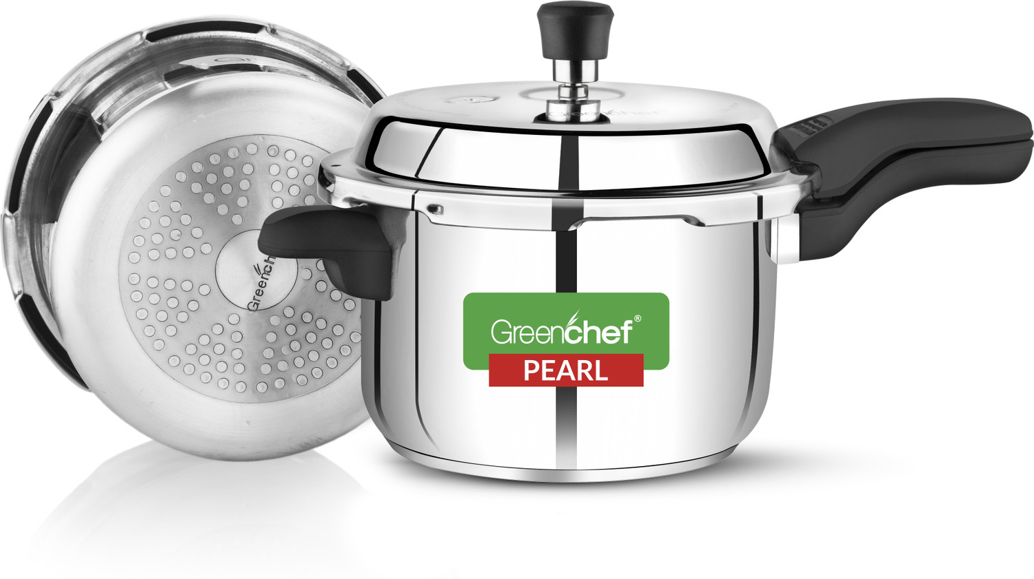 Greenchef Pearl 5 L Outer Lid Induction Bottom Pressure Cooker