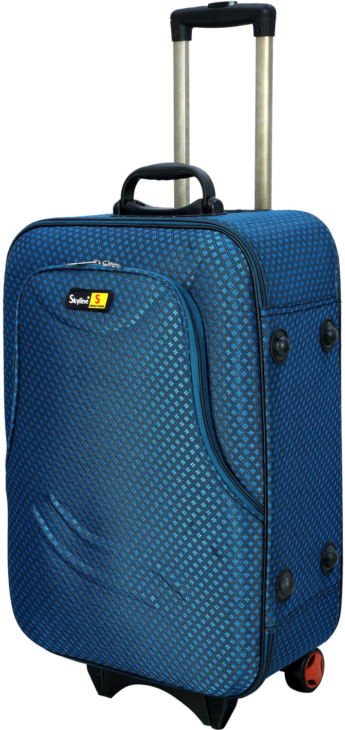 SKYLINE 22 Inch Travel Trolley Bag Suitcase Number Lock With 2