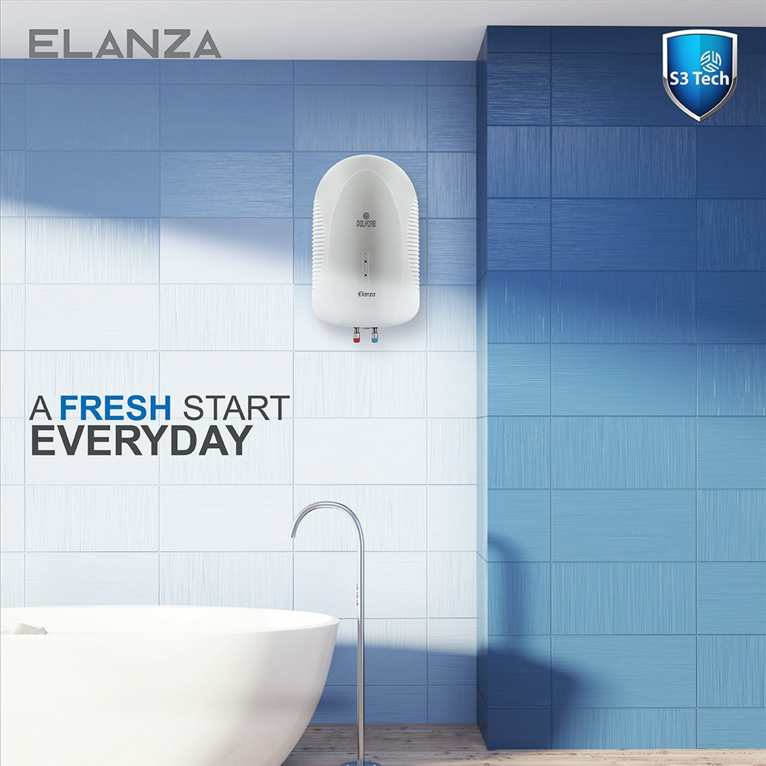 Image of Polycab Elanza 3 L Instant Water Geyser