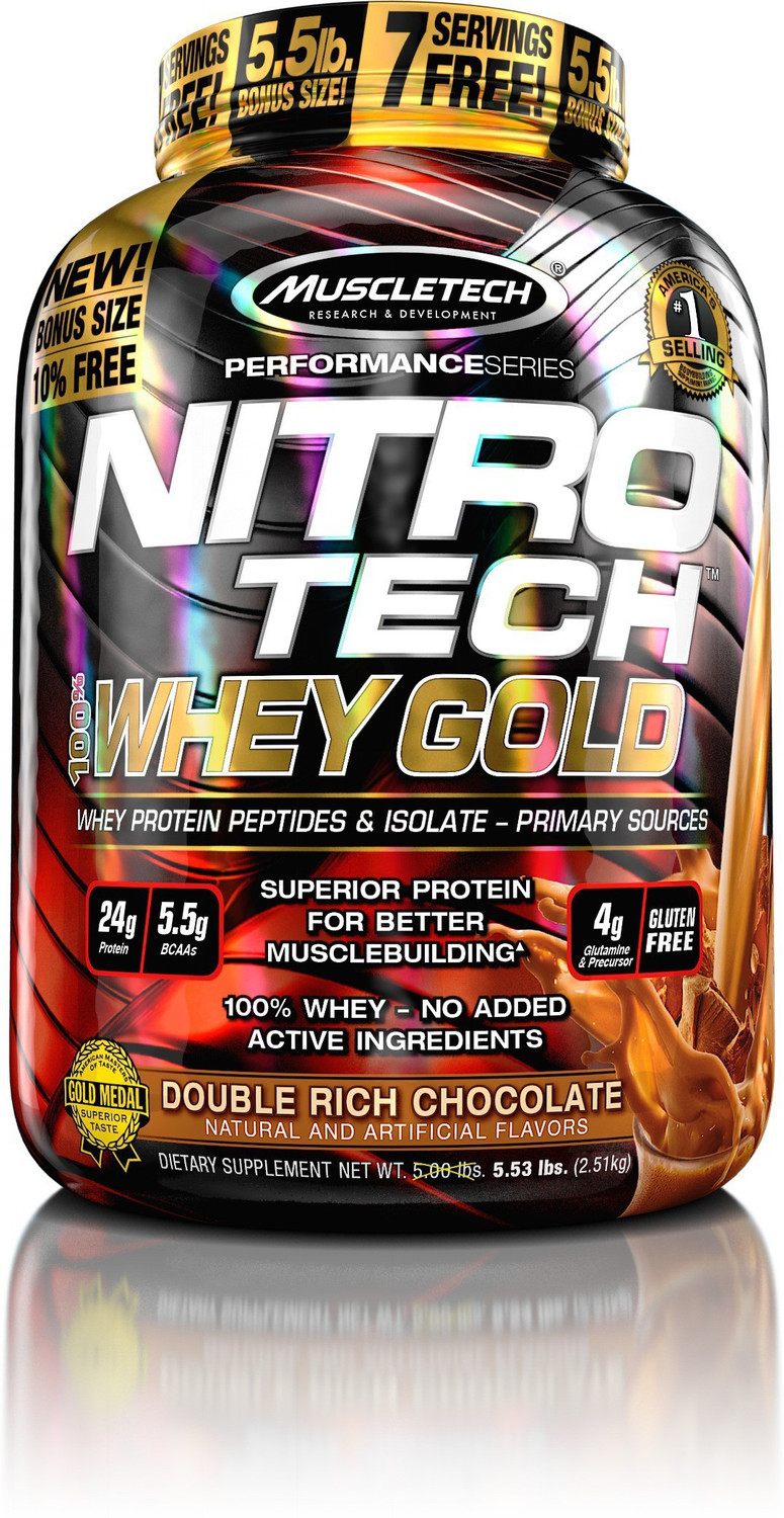 Image of Muscletech Performance Series Nitrotech 100% Whey Gold Whey Protein