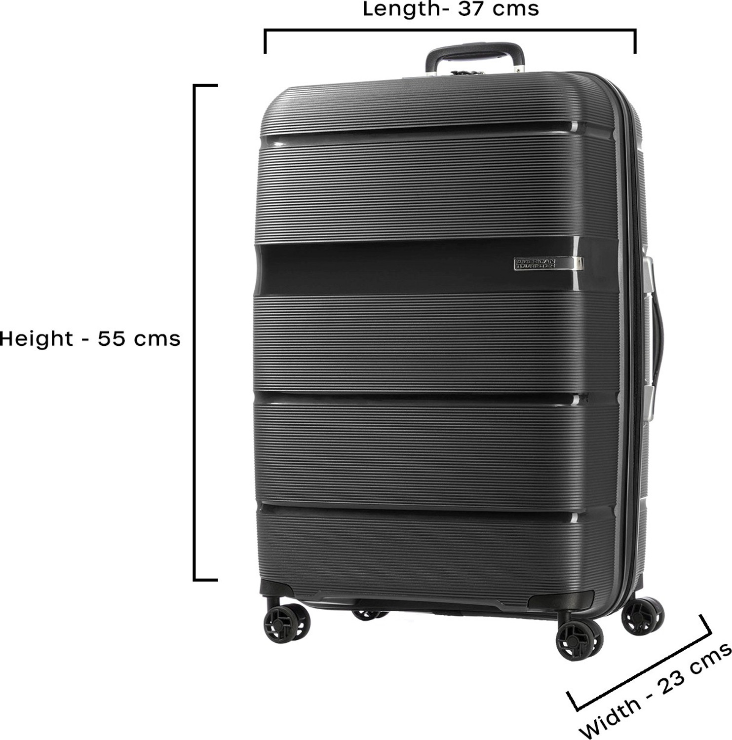 Image of AMERICAN TOURISTER Linex Spinner 55 /20 TSA-Black Cabin Suitcase 4 Wheels - 22 Inch