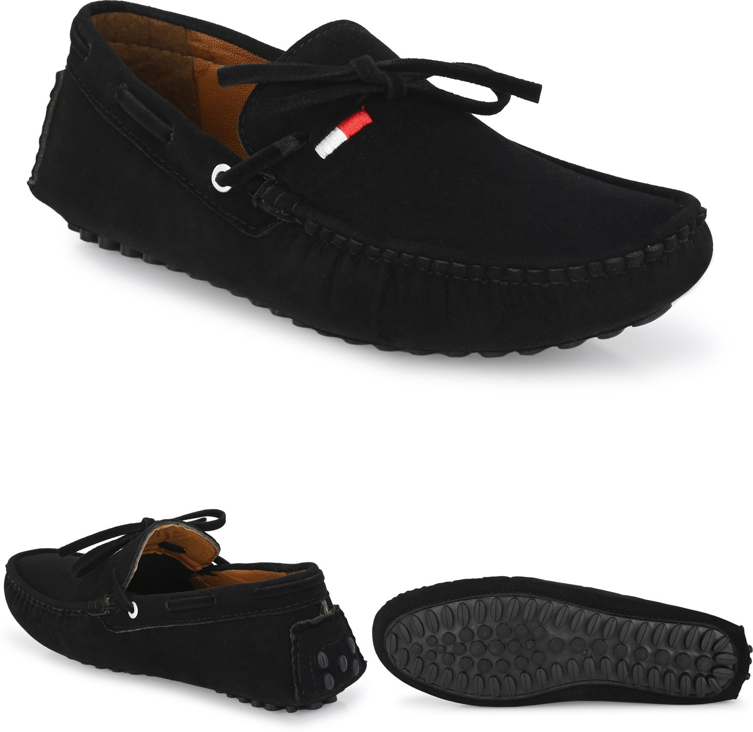 Paradox Stylish Black Driving Loafers For Men Driving Shoes For Men