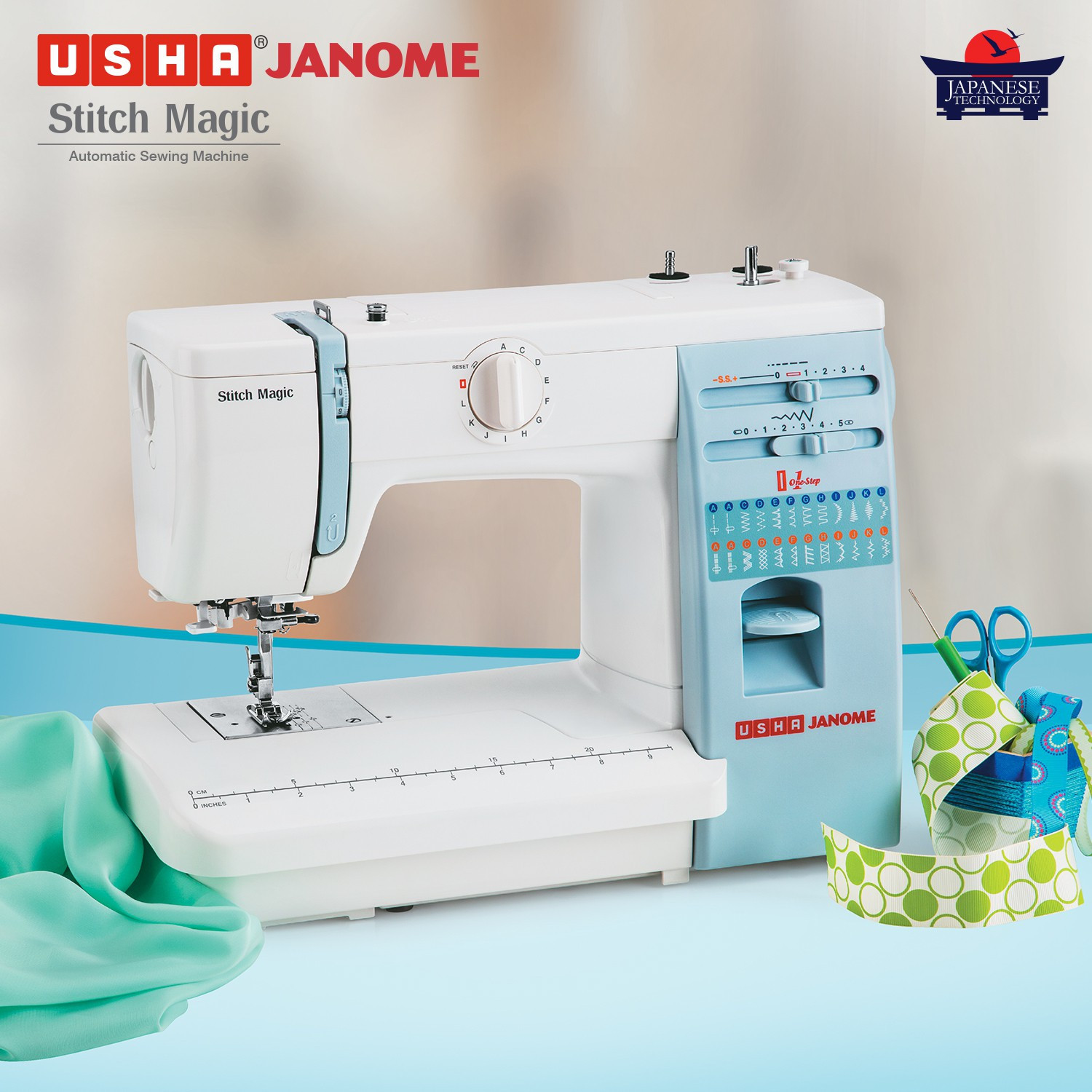 Image of USHA Stitch Magic Electric Sewing Machine