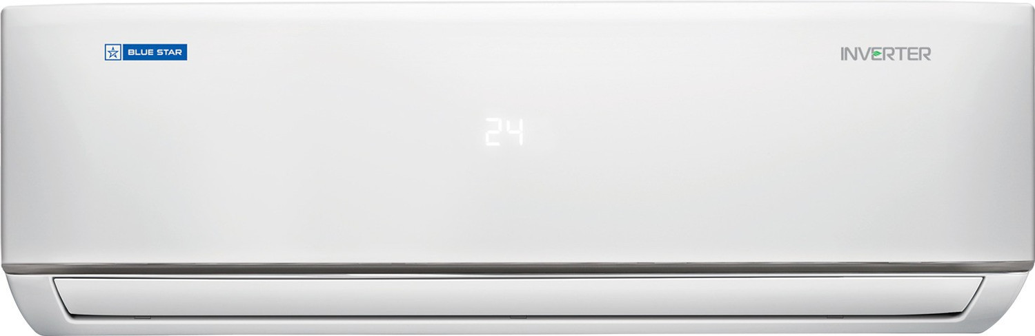 Image of Blue Star 1.5 Ton 5 Star Split Inverter AC - White (IC518DLTU, Copper Condenser)
