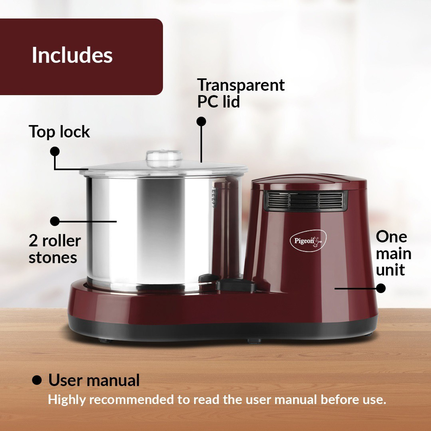 Image of Pigeon 14760 Wet Grinder