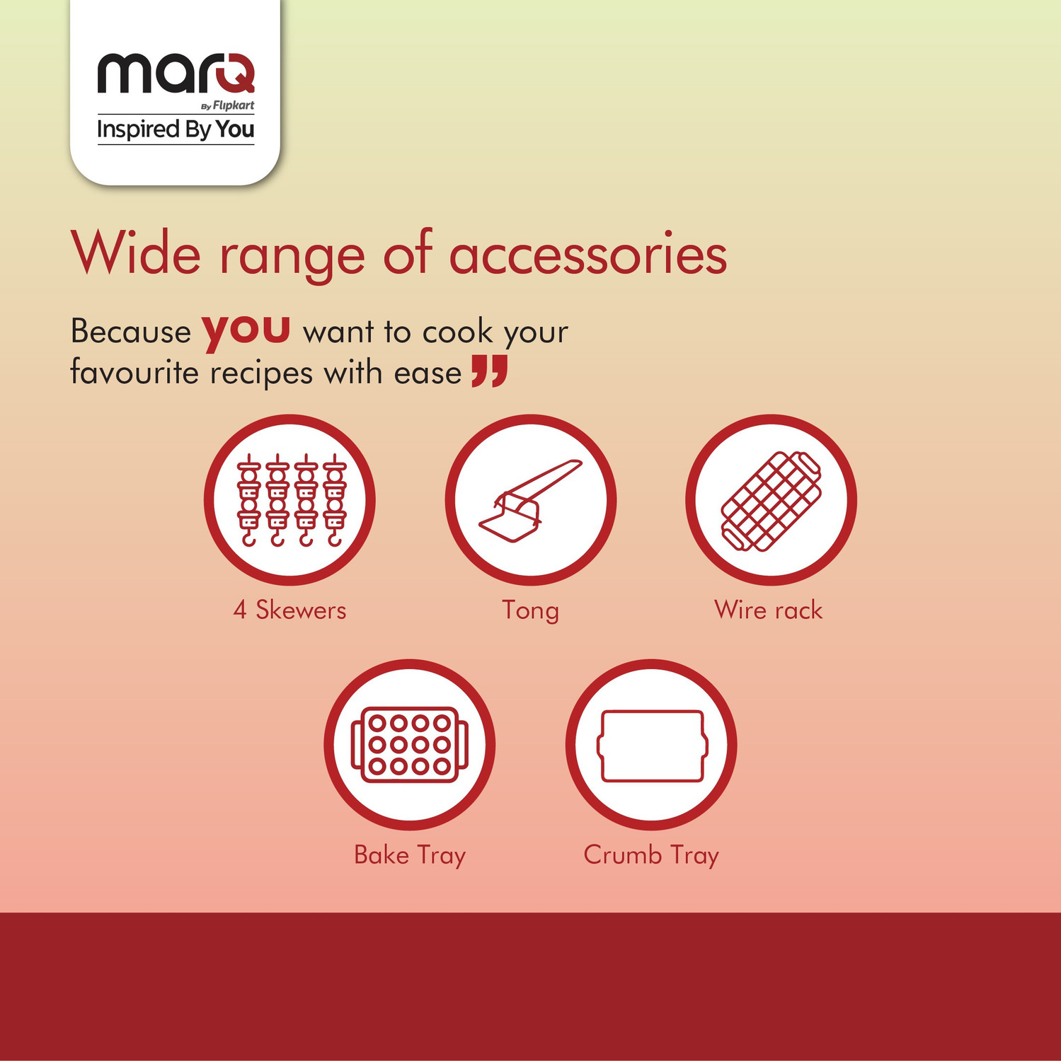 Image of MarQ by Flipkart 18-Litre with Crumb Tray Oven Toaster Grill (OTG)