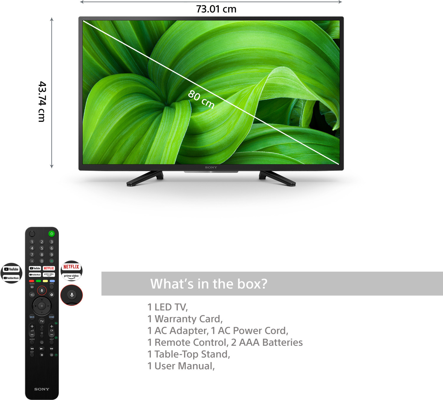 Image of SONY Bravia 80 cm (32 inch) HD Ready 3D LED Smart Android TV