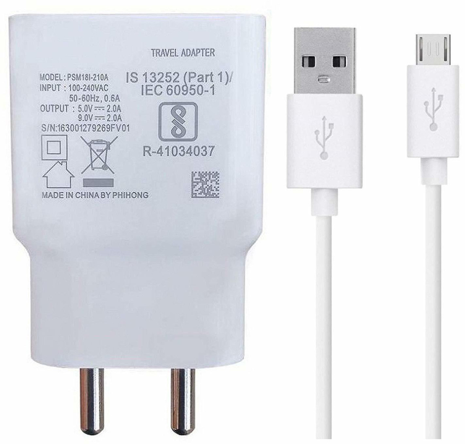 TROST 25 W Quick Charge 2.1 A Mobile Charger with Detachable Cable