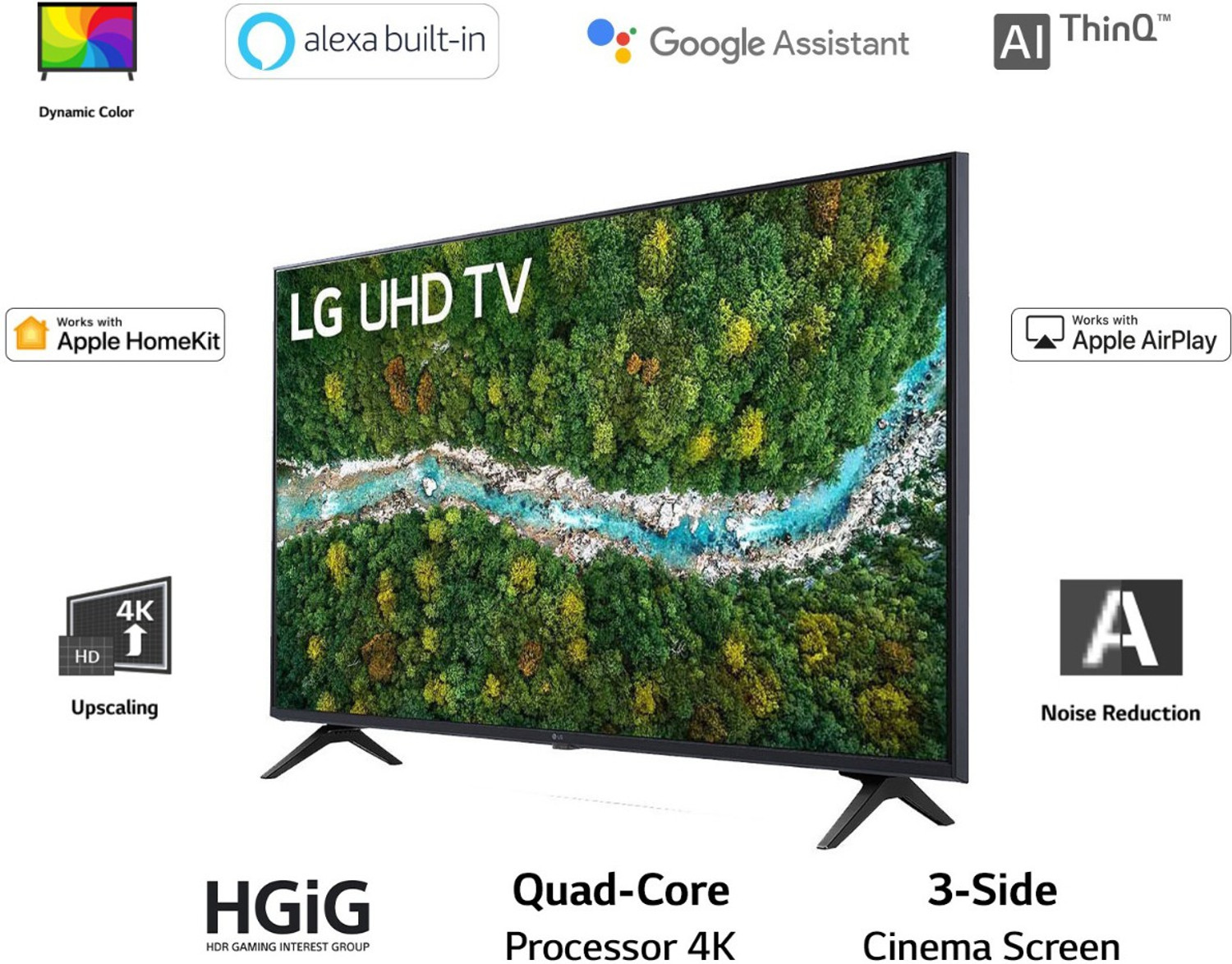 Image of LG 108 cm (43 inch) Ultra HD (4K) LED Smart WebOS TV (43UP7720PTY)