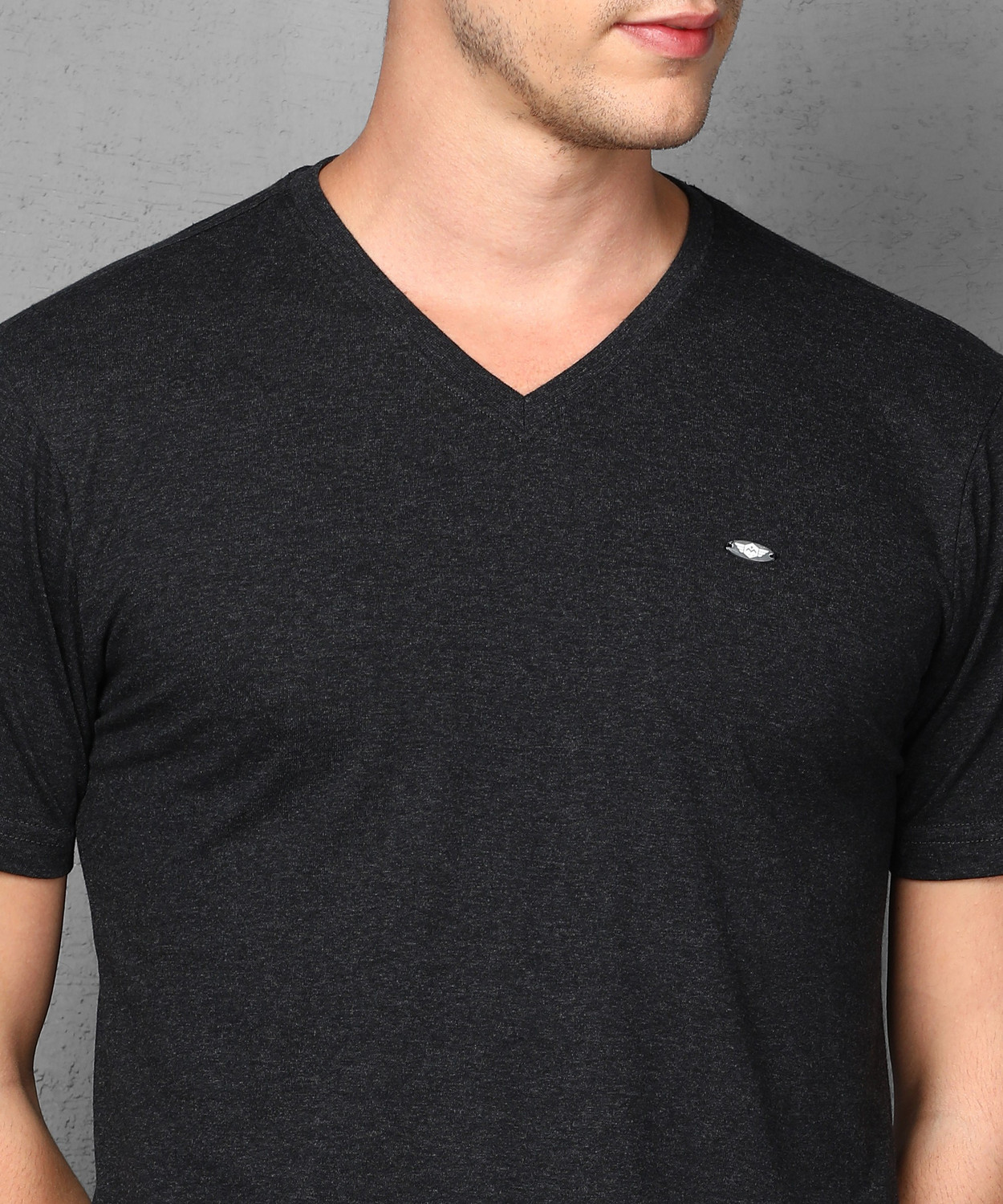 Image of METRONAUT Solid Men V Neck Multicolor T-Shirt