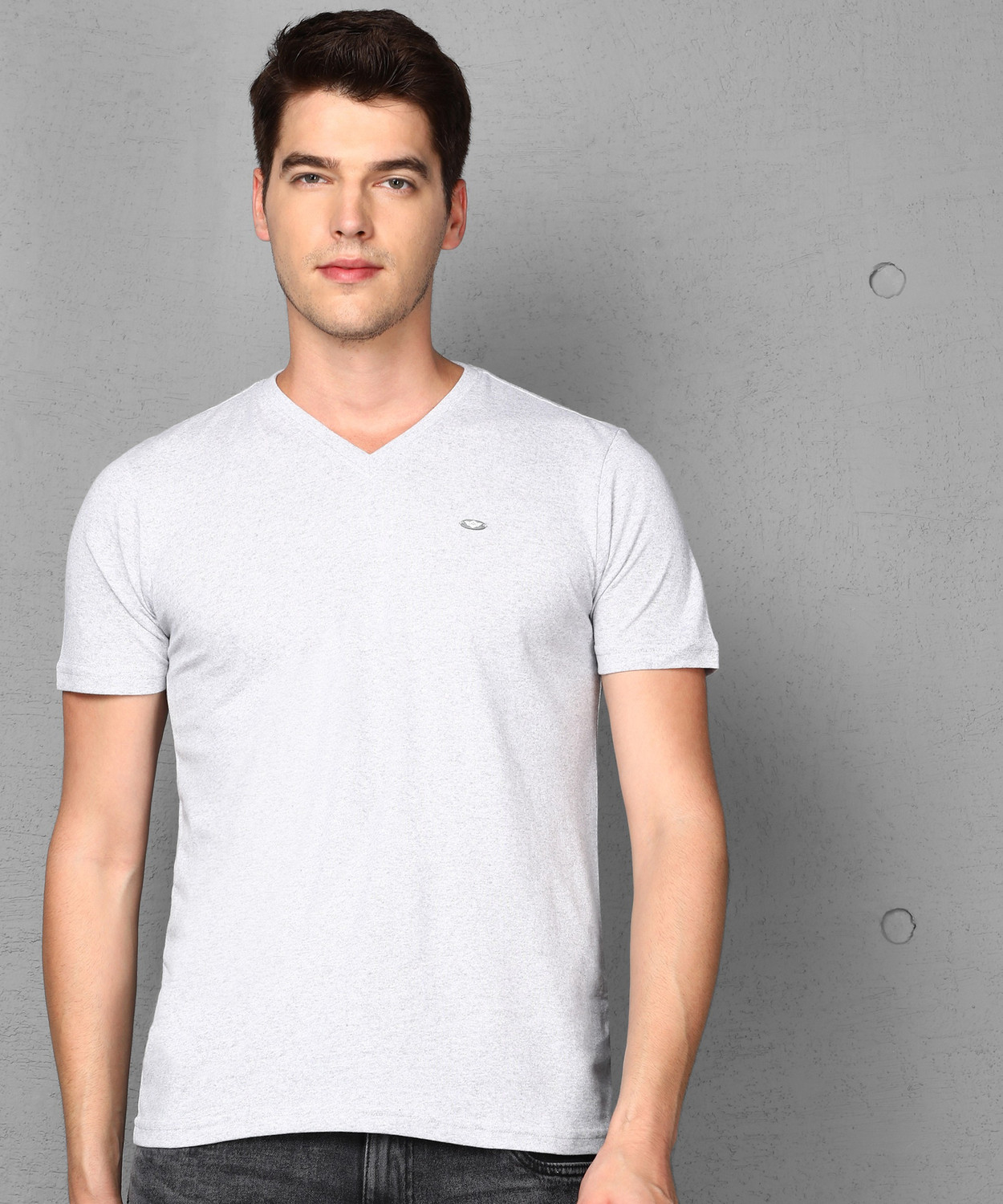 Image of METRONAUT Solid Men V Neck Multicolor T-Shirt