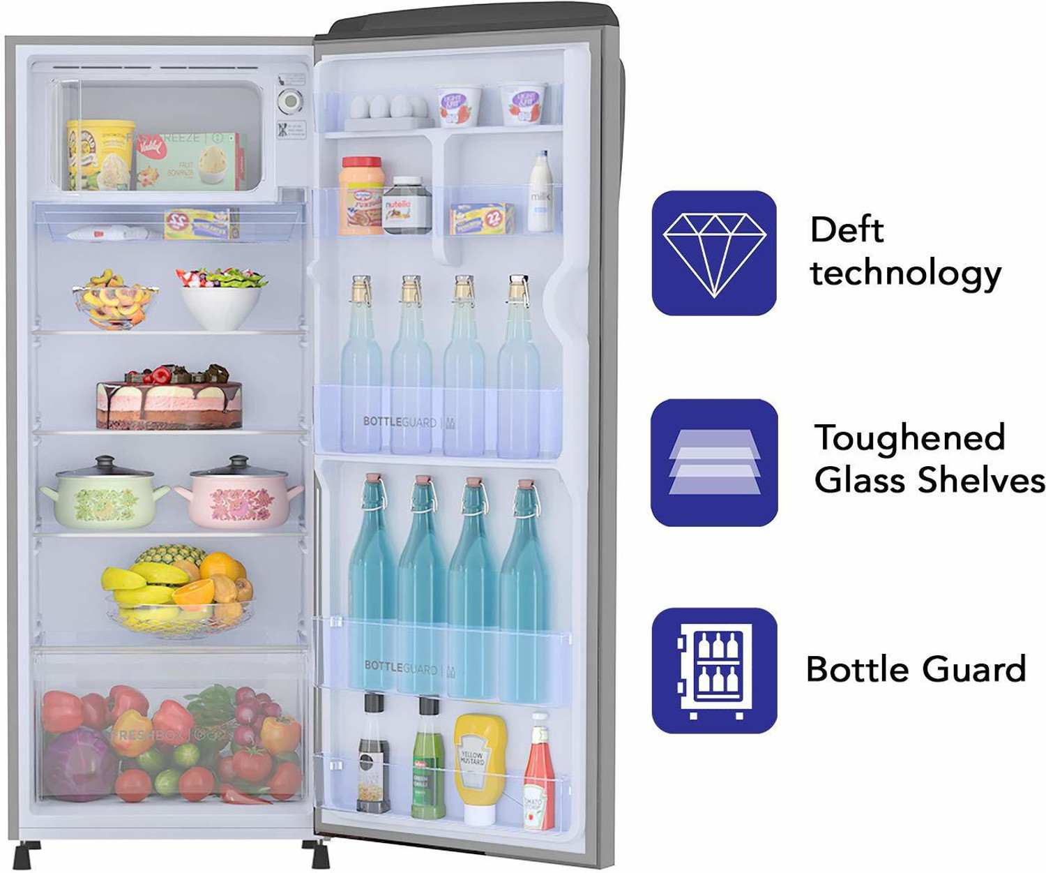 Image of Haier 242 L Direct Cool Single Door 3 Star Refrigerator