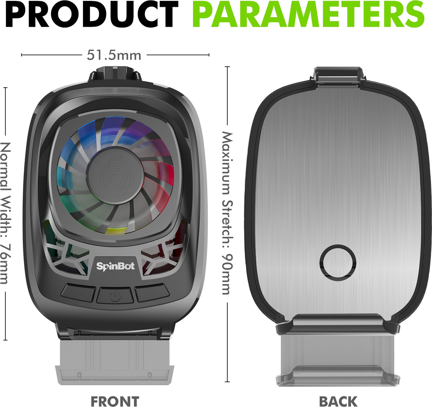 Image of SpinBot IceDot semi-conducter based Mobile Cooler for Android /iOS Smartphones Gaming Accessory Kit