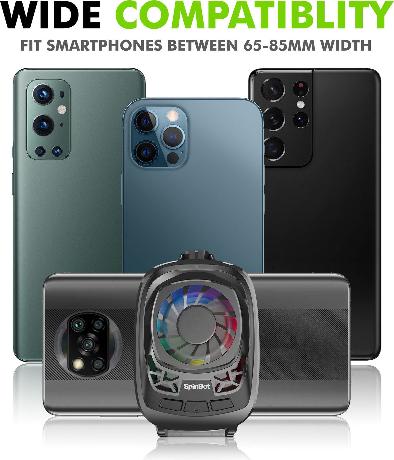 Image of SpinBot IceDot semi-conducter based Mobile Cooler for Android /iOS Smartphones Gaming Accessory Kit