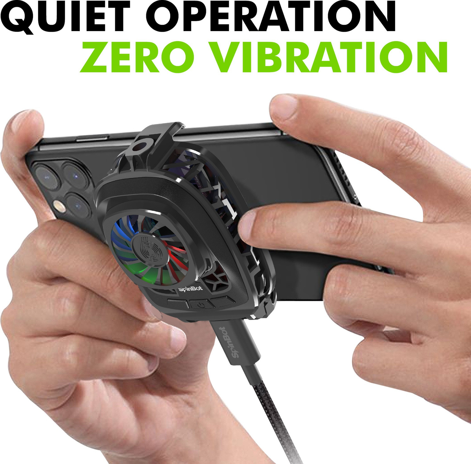 Image of SpinBot IceDot semi-conducter based Mobile Cooler for Android /iOS Smartphones Gaming Accessory Kit