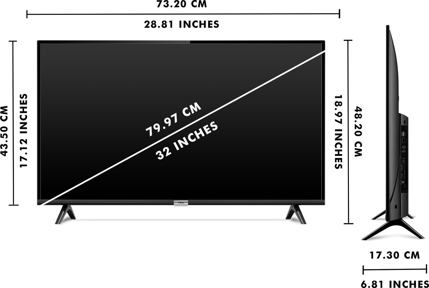 Image of TCL S6500 Series 79.97 cm (32 inch) HD Ready LED Smart Android TV (32S6500S)