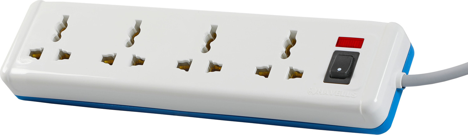 Image of HAVELLS Spikestar Spikegaurd ( 2 mtr) 4 Socket Extension Boards