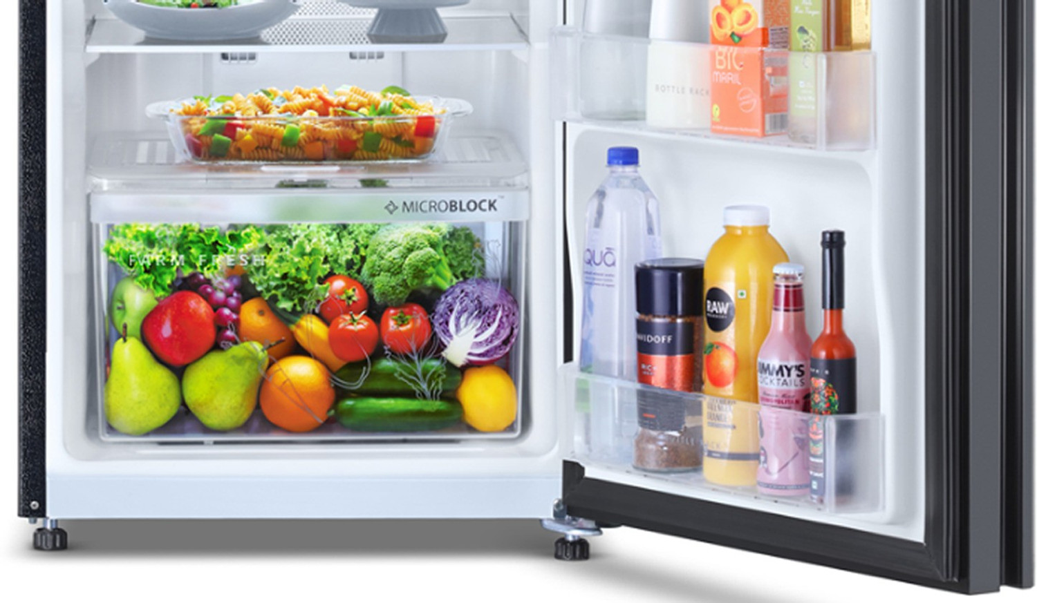 Image of Whirlpool 259 L Frost Free Double Door 2 Star Refrigerator with Glass Door