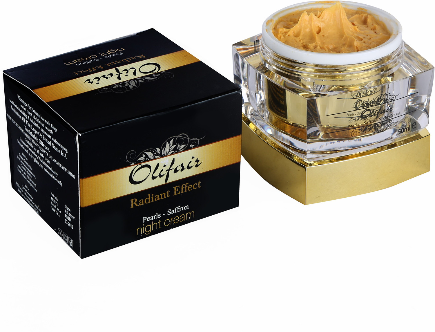 Image of Olifair Pearls Saffron Night Cream
