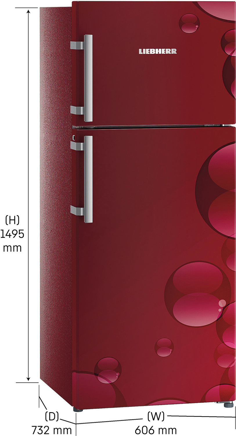 Image of Liebherr 265 L Frost Free Double Door Top Mount 3 Star Refrigerator
