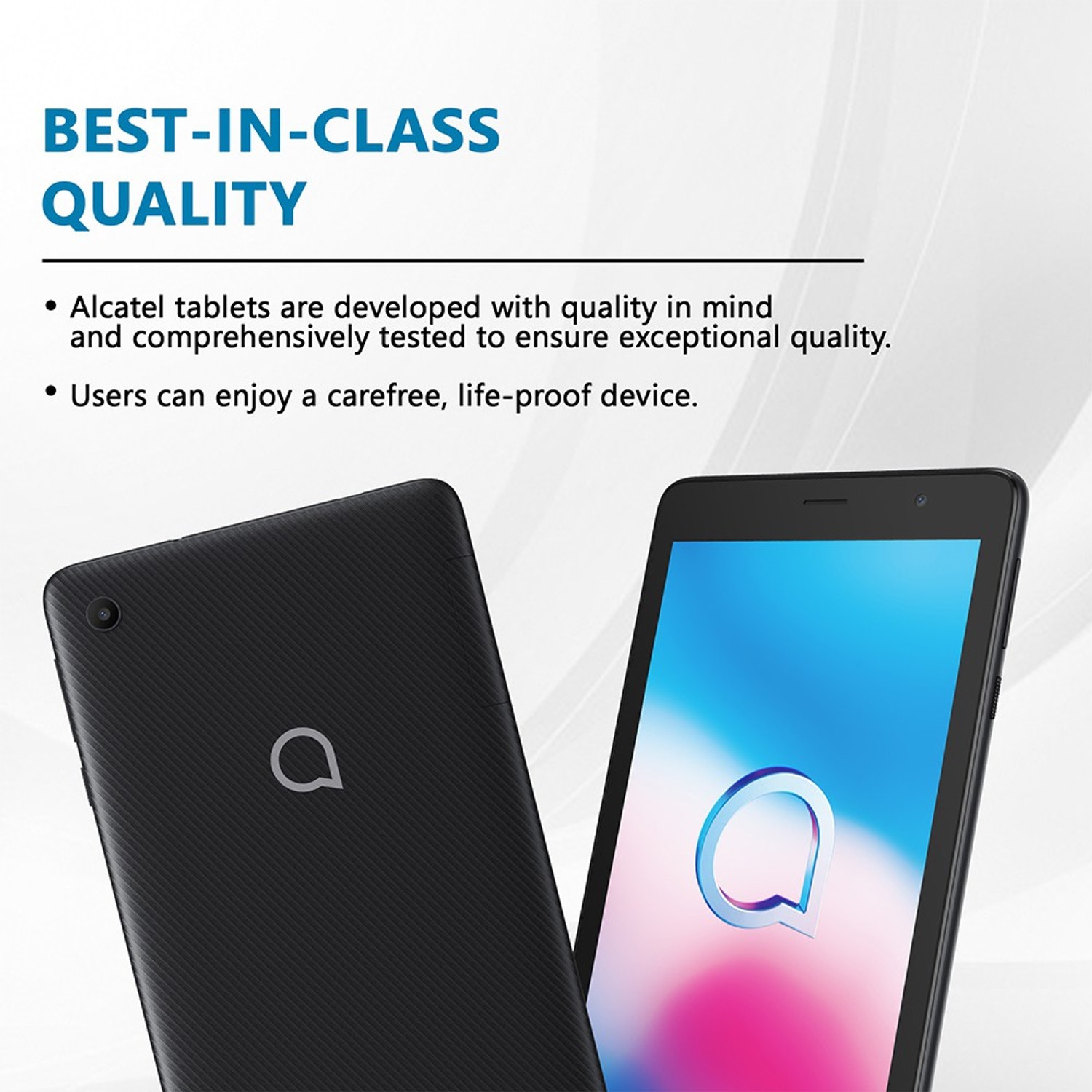 Image of Alcatel 1T 7 4G (2nd Gen) 1 GB RAM 16 GB ROM 7 inches with 4G Tablet (Black)