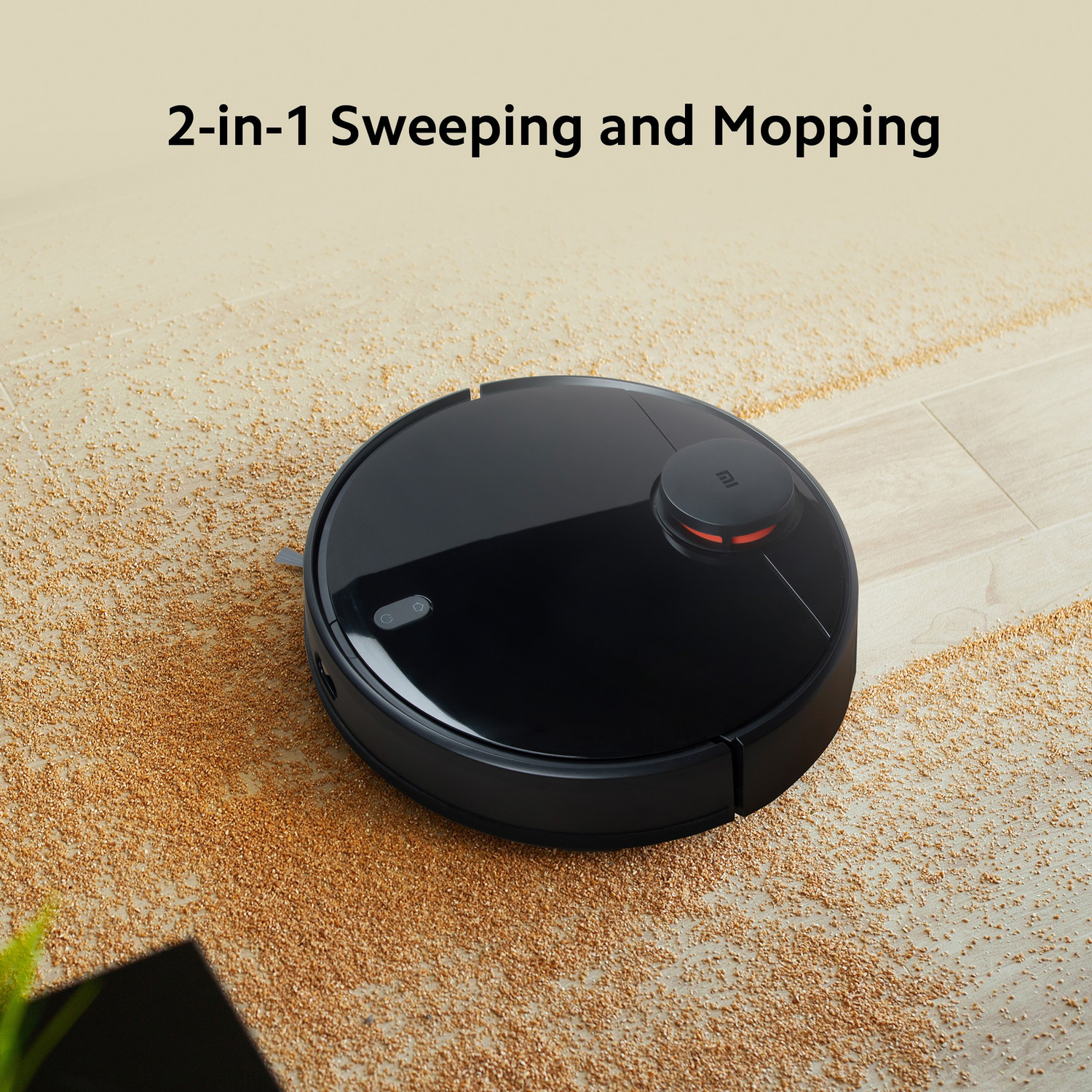 Image of Mi Robot Vacuum-Mop P (STYTJ02YM) Robotic Floor Cleaner with 2 in 1 Mopping and Vacuum (Google Assistant and Alexa)