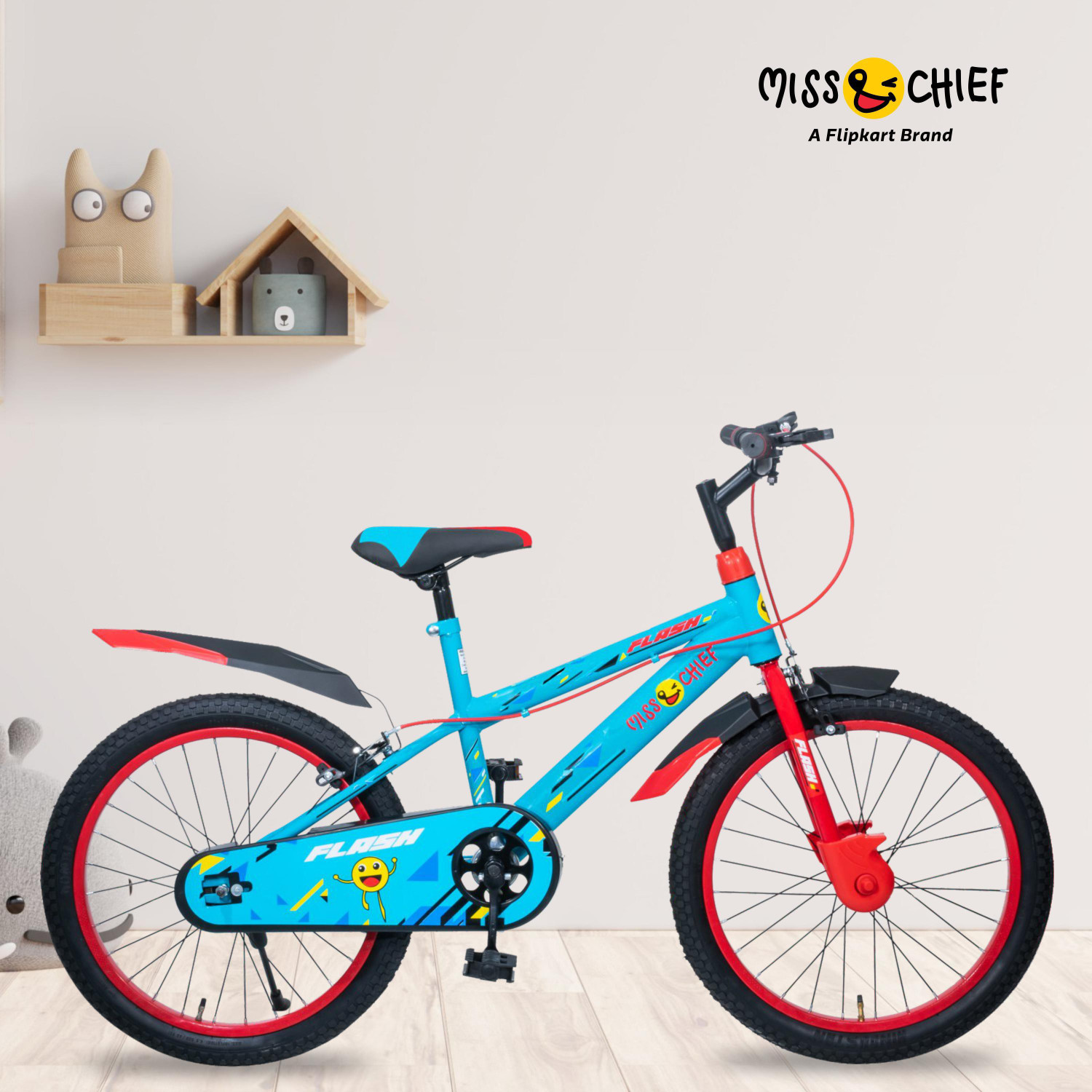 Miss Chief Stylish Durable 85 Assembled 20T Kids Bicycle for