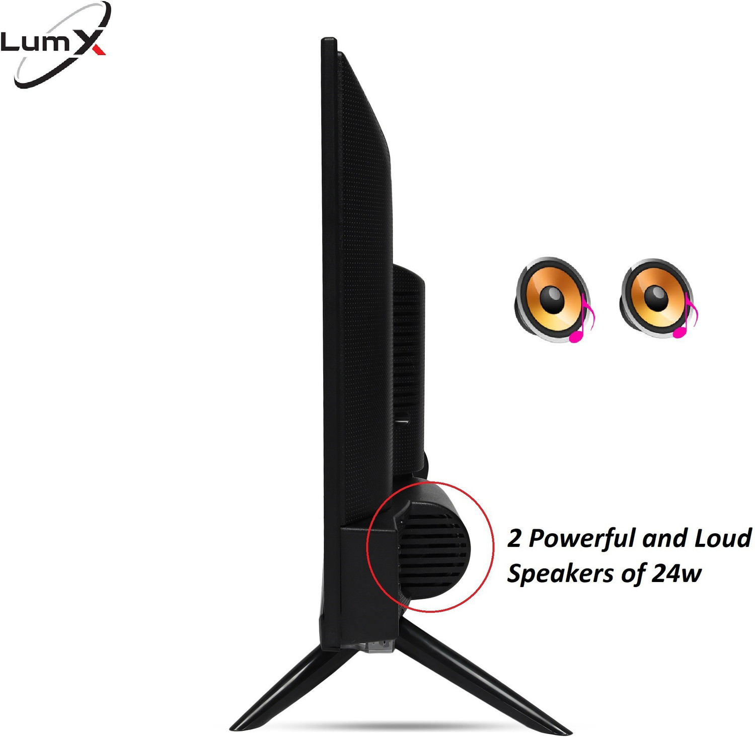 Image of LumX Border Less 109 cm (43 inch) Full HD LED Smart Android TV