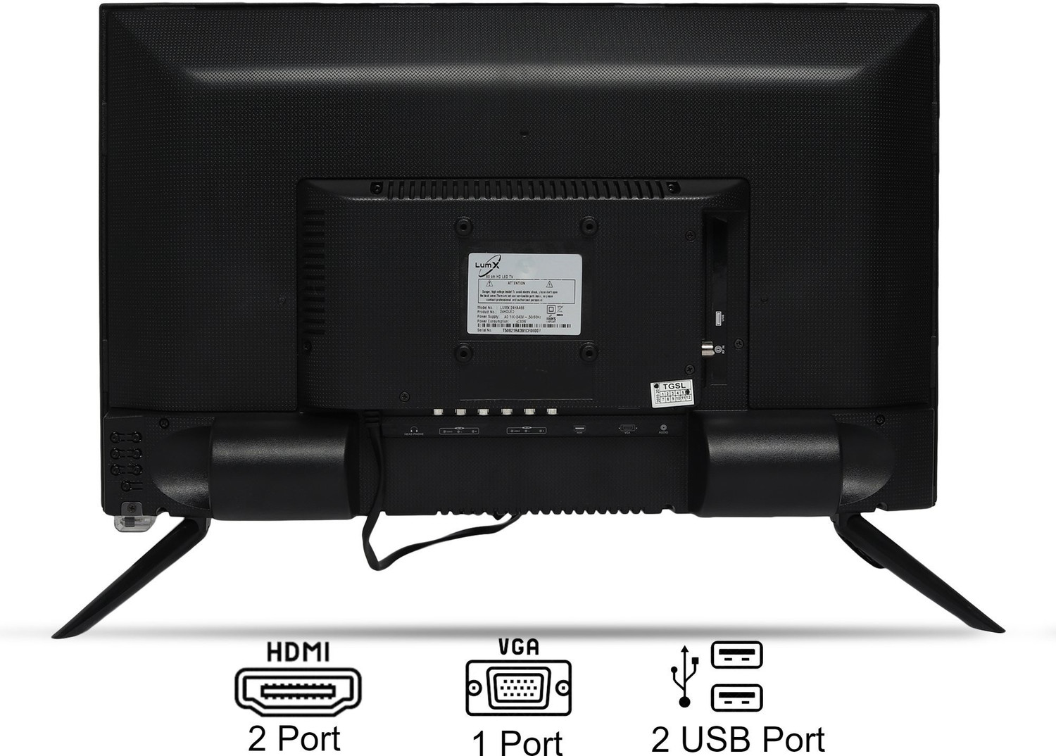 Image of LumX Border Less 109 cm (43 inch) Full HD LED Smart Android TV