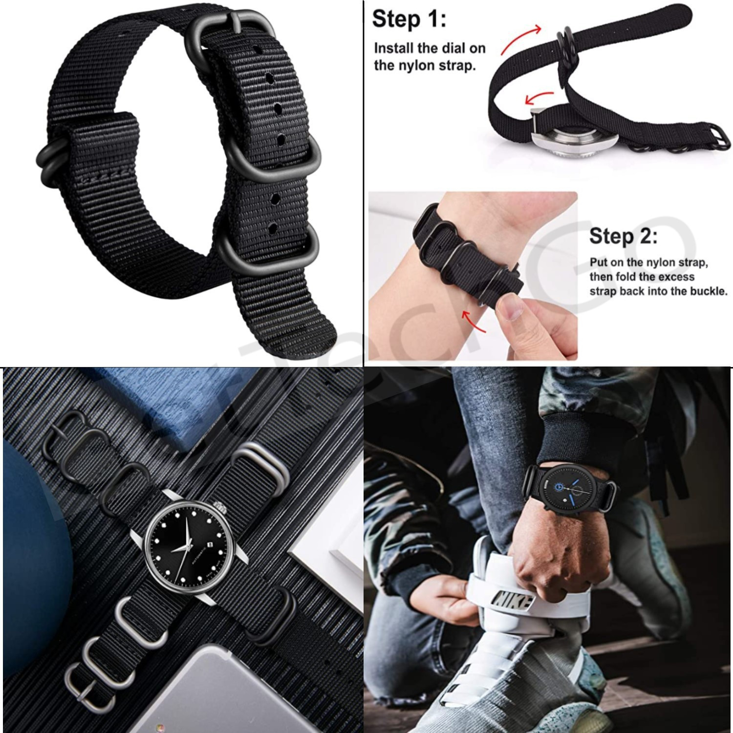 Image of gettechgo Soft Liquid Silicone 20 mm Band Compatible with Samsung Galaxy Watch 3 41mm, Samsung Galaxy 42mm, Samsung Galaxy Active 40mm, Active 2 (40-44mm) / AmazeFit BIP /BIP Lite /AmazeFit GTS, Amazefit GTR (42mm) / VivoActive 3 / RealMe Classic, Fashion Watch & Smartwatch with 20mm Lugs Smart Watch Strap