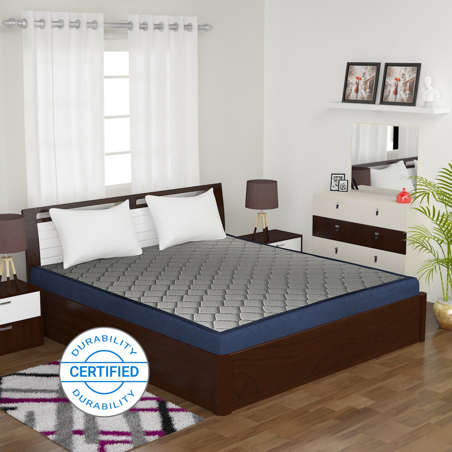 Image of Flipkart Perfect Homes Orthopedic High Density 5 inch Queen Bonded Foam Mattress