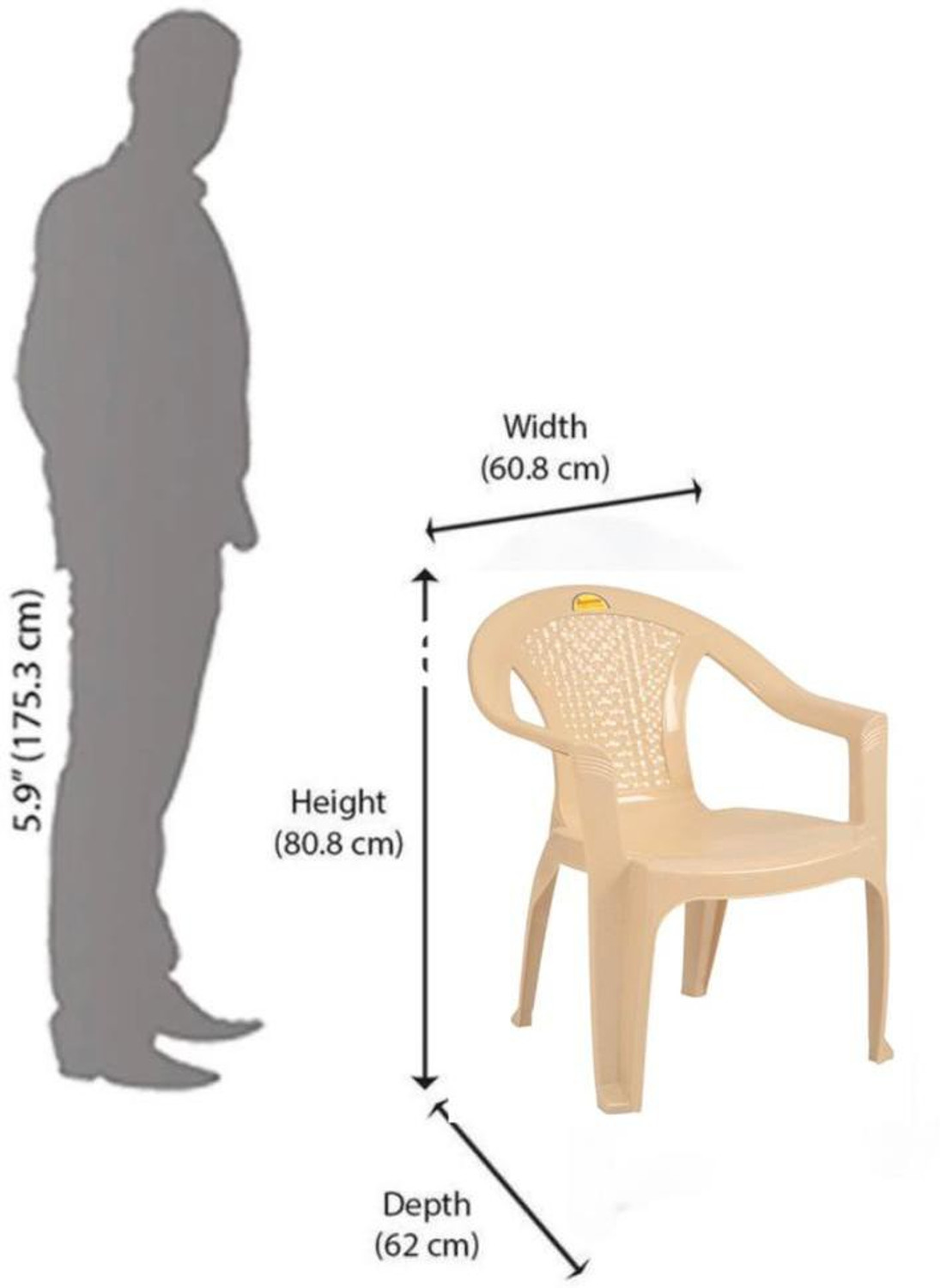 Image of Supreme Plastic Outdoor Chair