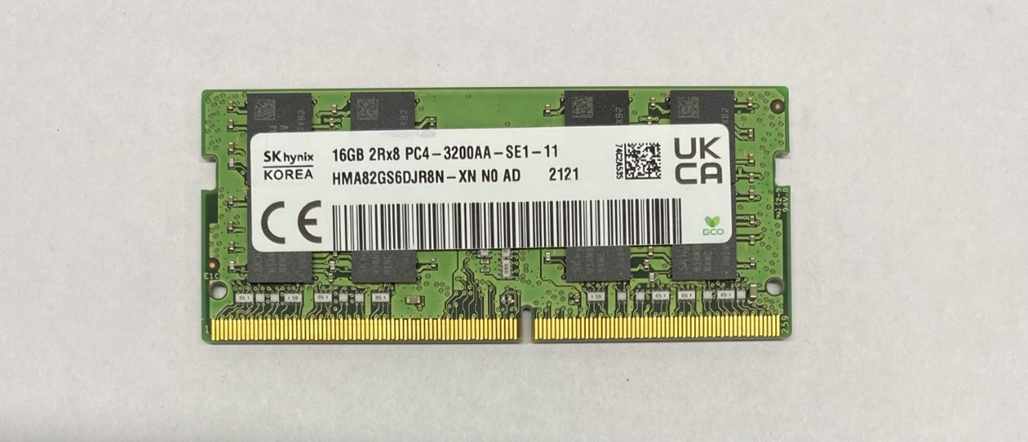 Image of Sk Hynix DDR4-3200 ,260 PIN SODIMM, 1.2V, CL 19 Laptop Ram Memory Module DDR4 16 GB (Dual Channel) Laptop (HMA82GS6DJR8N-XN)