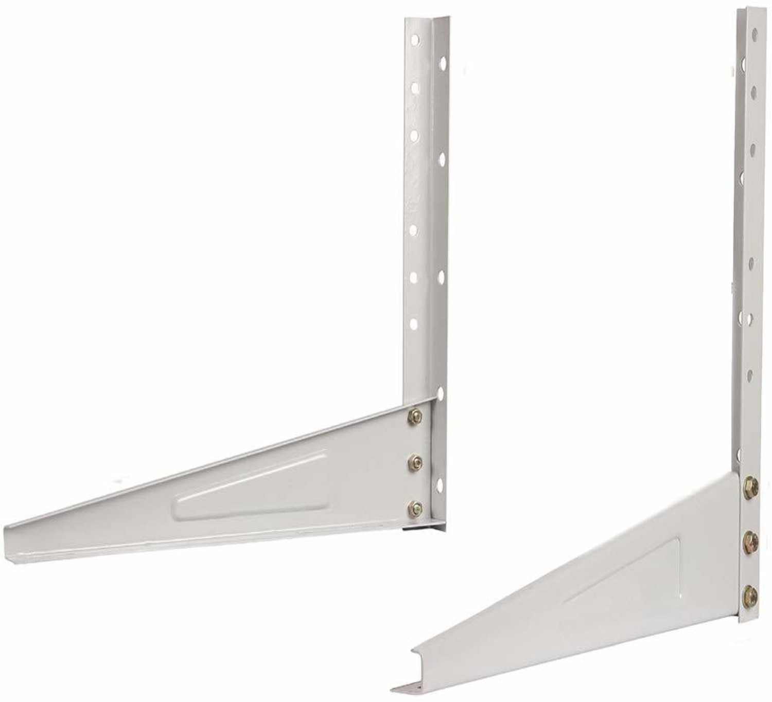 Image of Shop4Ever High Quality Metal Wall Mounted Heavy Duty Air Conditioner Outdoor Unit, Shelf Bracket, Mounting Brackets, Ac outdoor stand 500mm x 160mm 46cm x 11cm Shelf Bracket