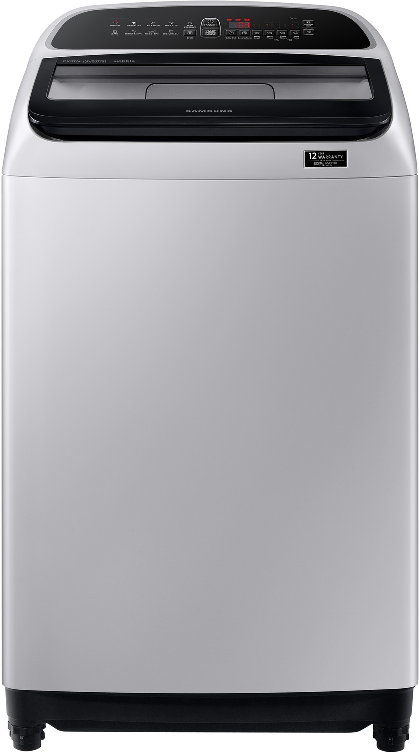 Image of Samsung 10 kg 5 Star With Wobble Technology and Digital Inverter Fully Automatic Top Load Washing Machine Grey