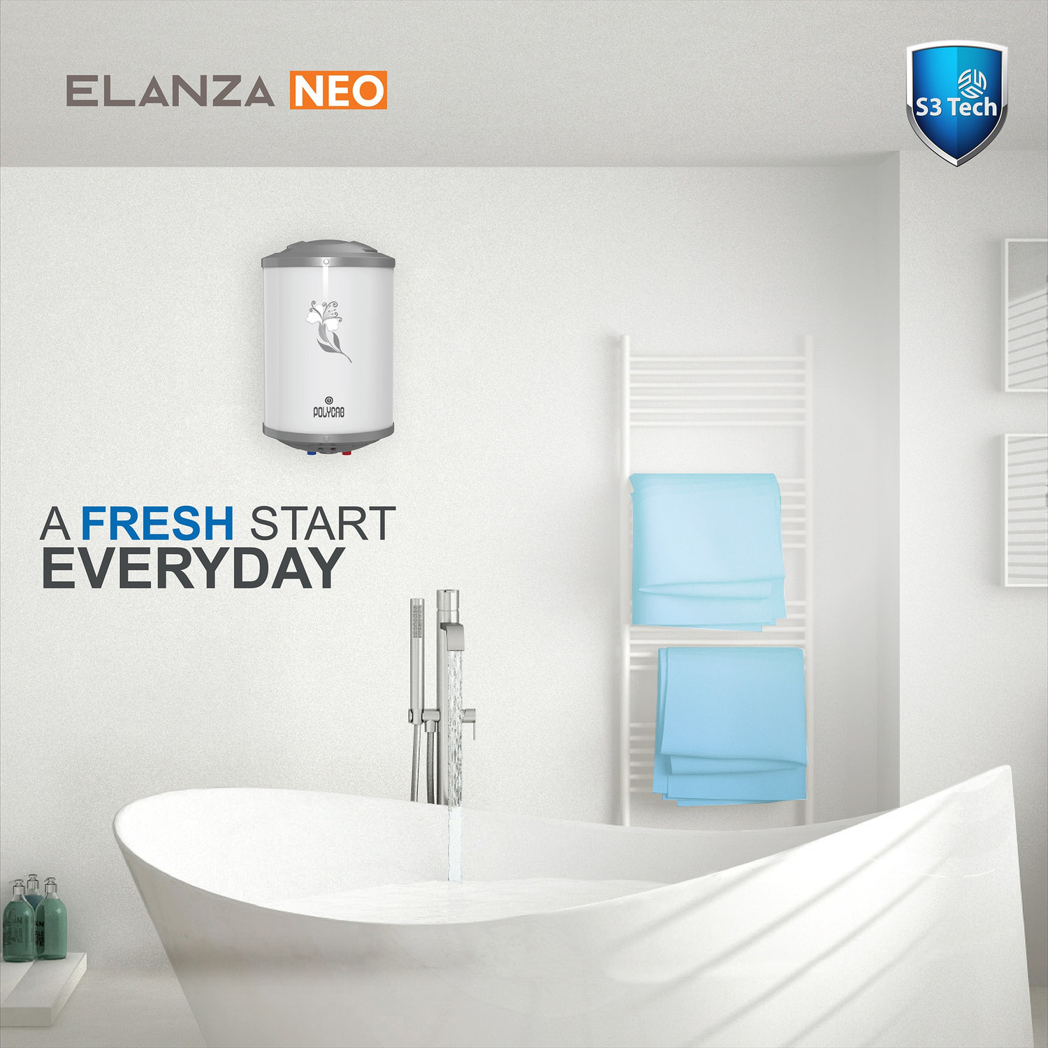 Image of Polycab HWHSVPB017P 15 L Storage Water Geyser