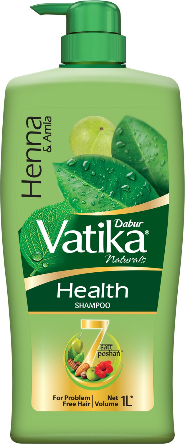 DABUR VATIKA Health Shampoo, With 7 natural ingredients, Controls Frizz (1 L) Price History