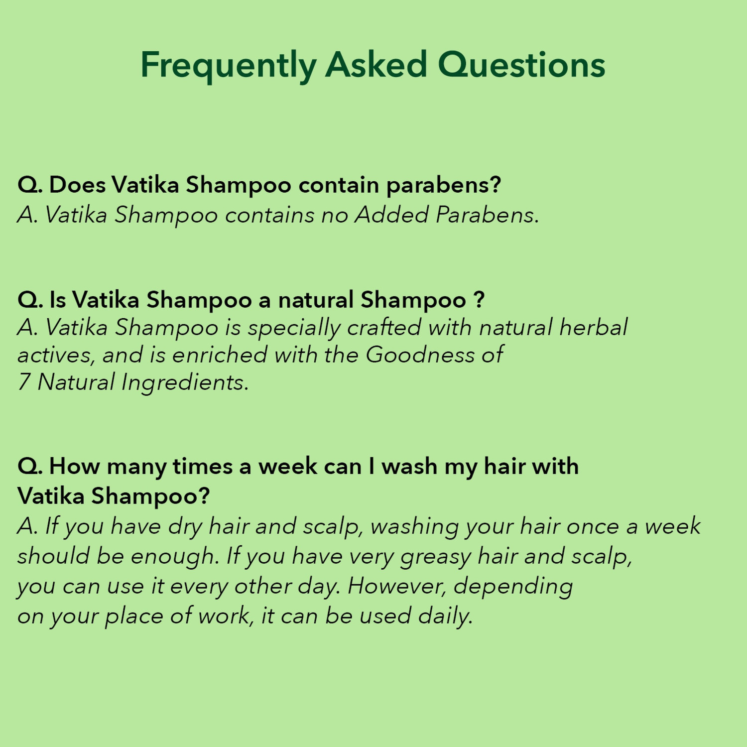 Image of DABUR VATIKA Health Shampoo, With 7 Natural Ingredients, Controls Frizz.