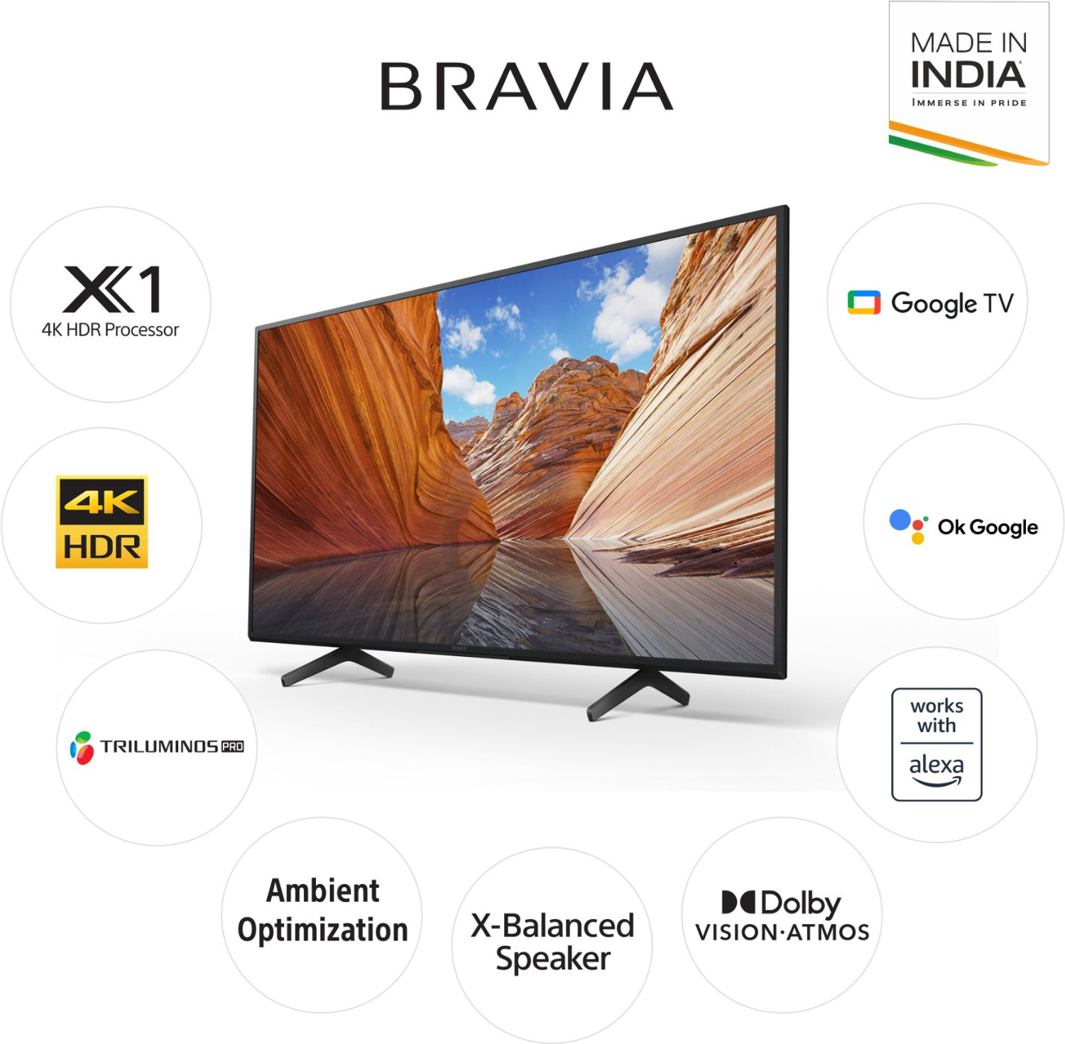 Image of SONY Bravia 126 cm (50 inch) Ultra HD (4K) LED Smart Google TV
