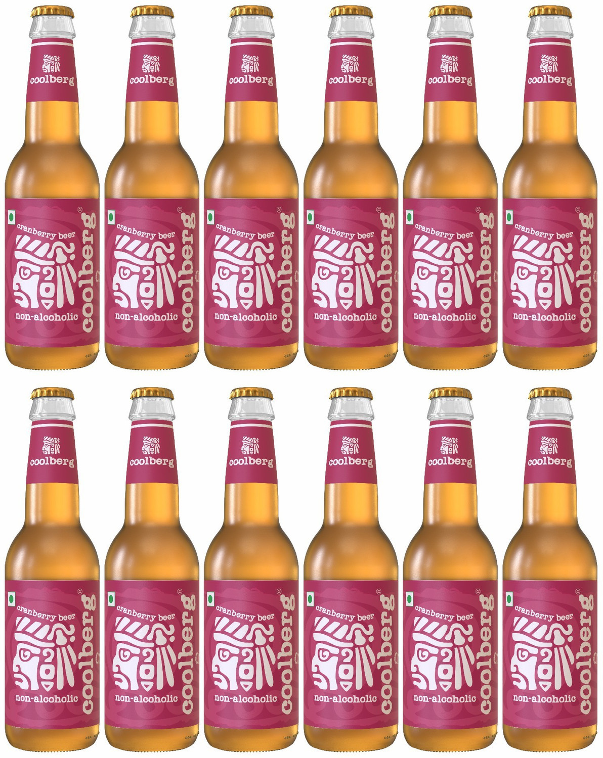 coolberg Cranberry Non Alcoholic Beer 330ml (Pack of 12) Glass Bottle