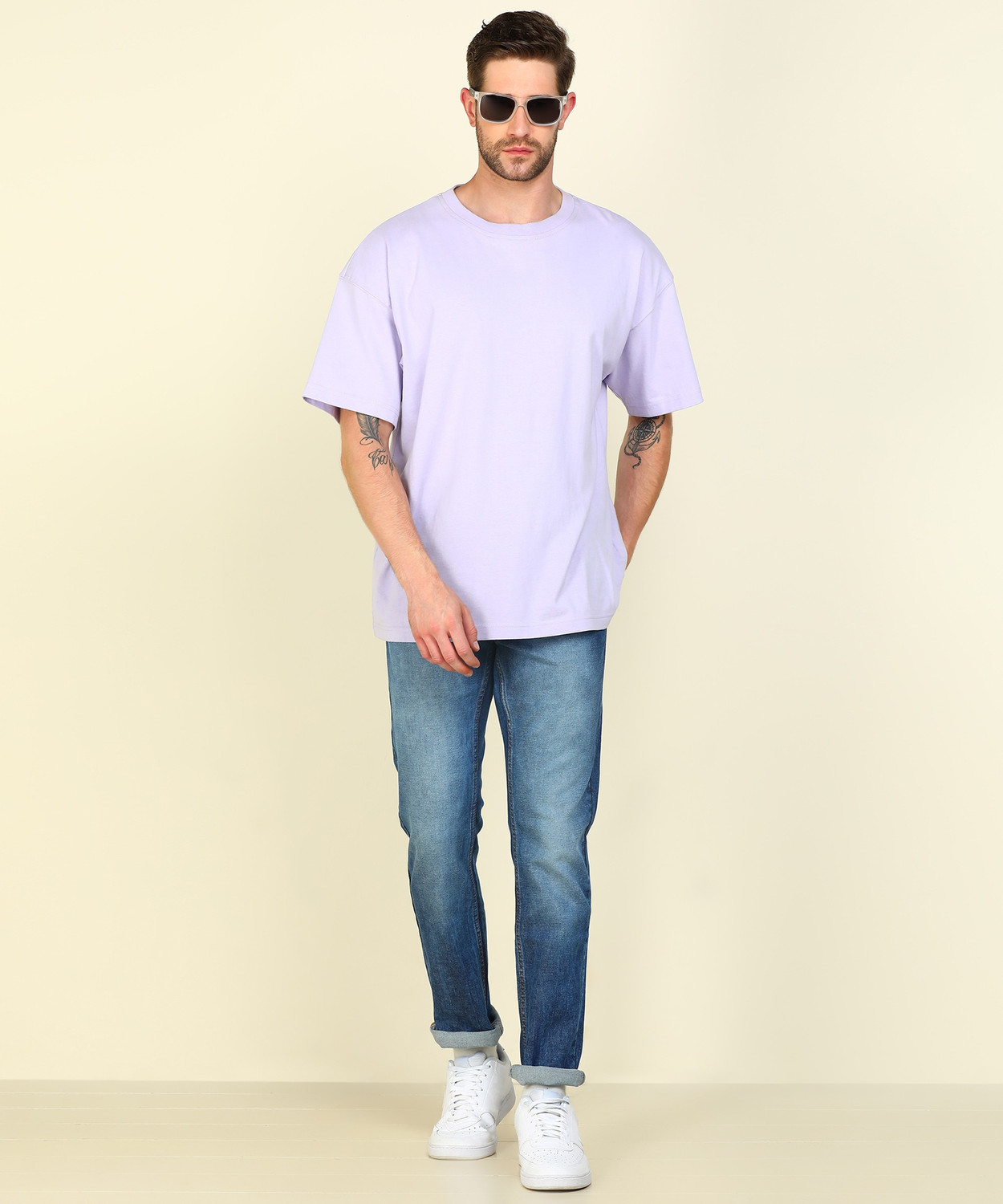 Image of FLYING MACHINE Skinny Men Blue Jeans