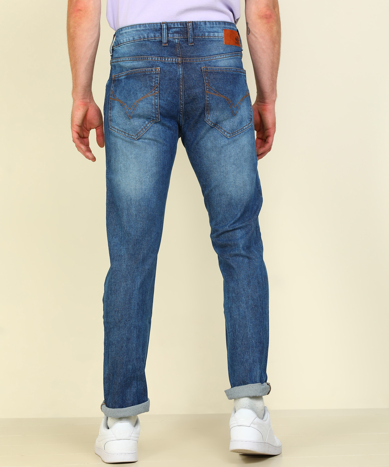 Image of FLYING MACHINE Skinny Men Blue Jeans