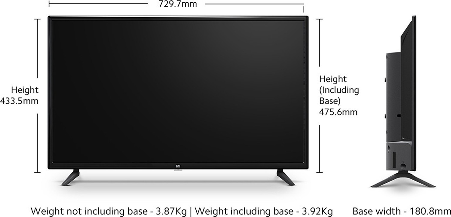 Image of XIAOMI by Mi 4C 80 cm (32 inch) HD Ready LED Smart Android TV with HD Ready | DTS-HD | Vivid Picture Engine