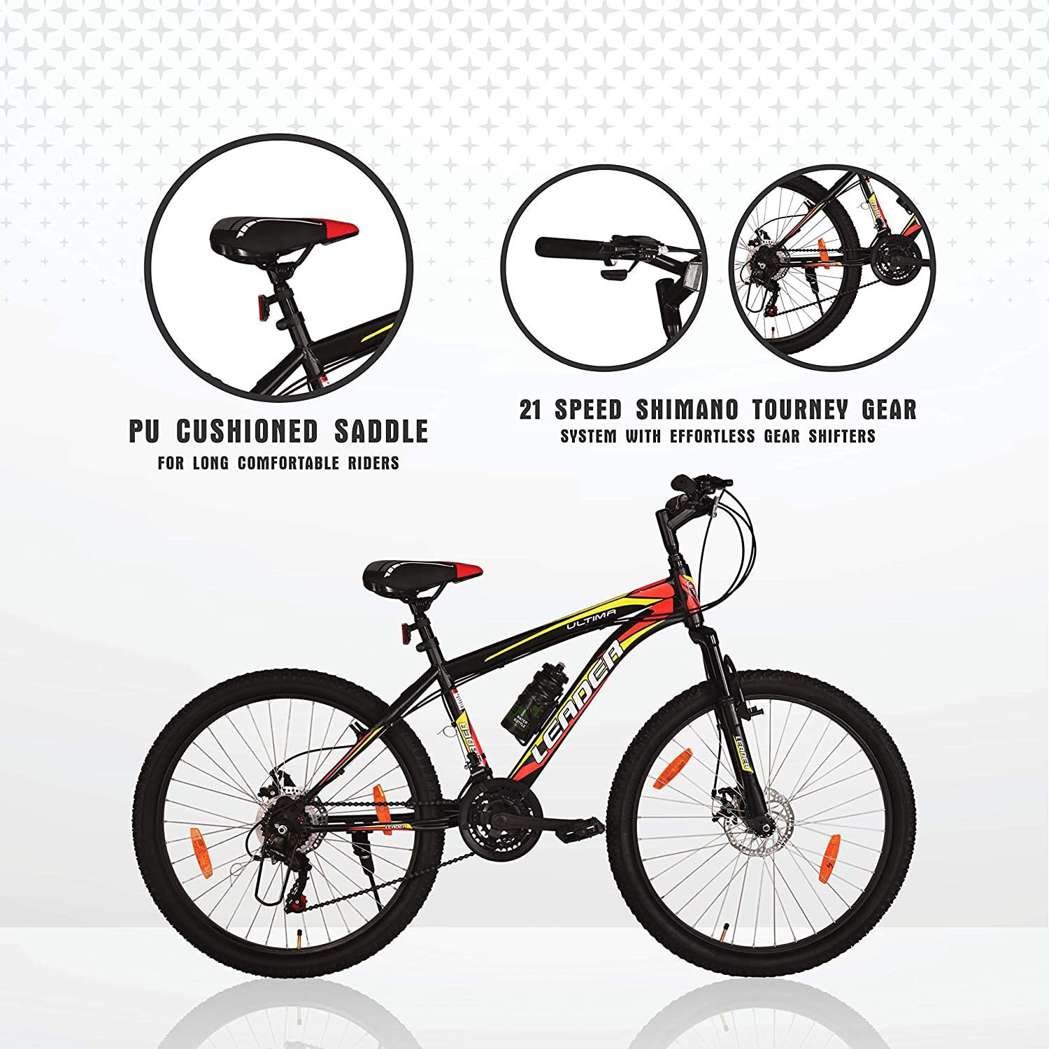 Image of LEADER Ultima Multi Speed Hybrid Cycle with FS & DD Brake 26 T (inch) Hybrid Cycle /City Bike