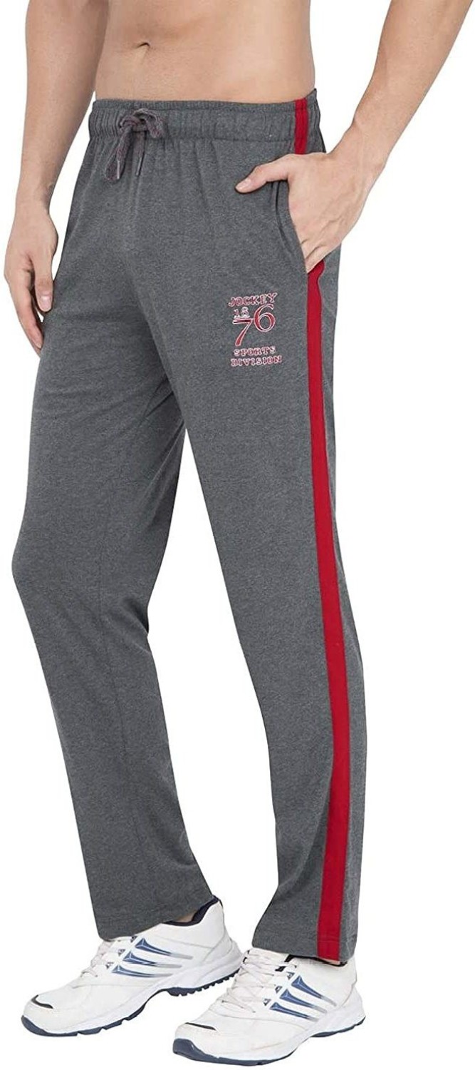 JOCKEY Solid Men Grey Track Pants Price History