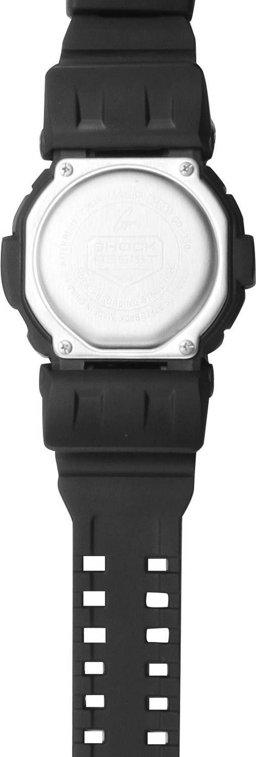 Image of CASIO GD-350-1BDR G-SHOCK GD-350-1BDR Dial Black Resin Strap Digital Watch - For Men