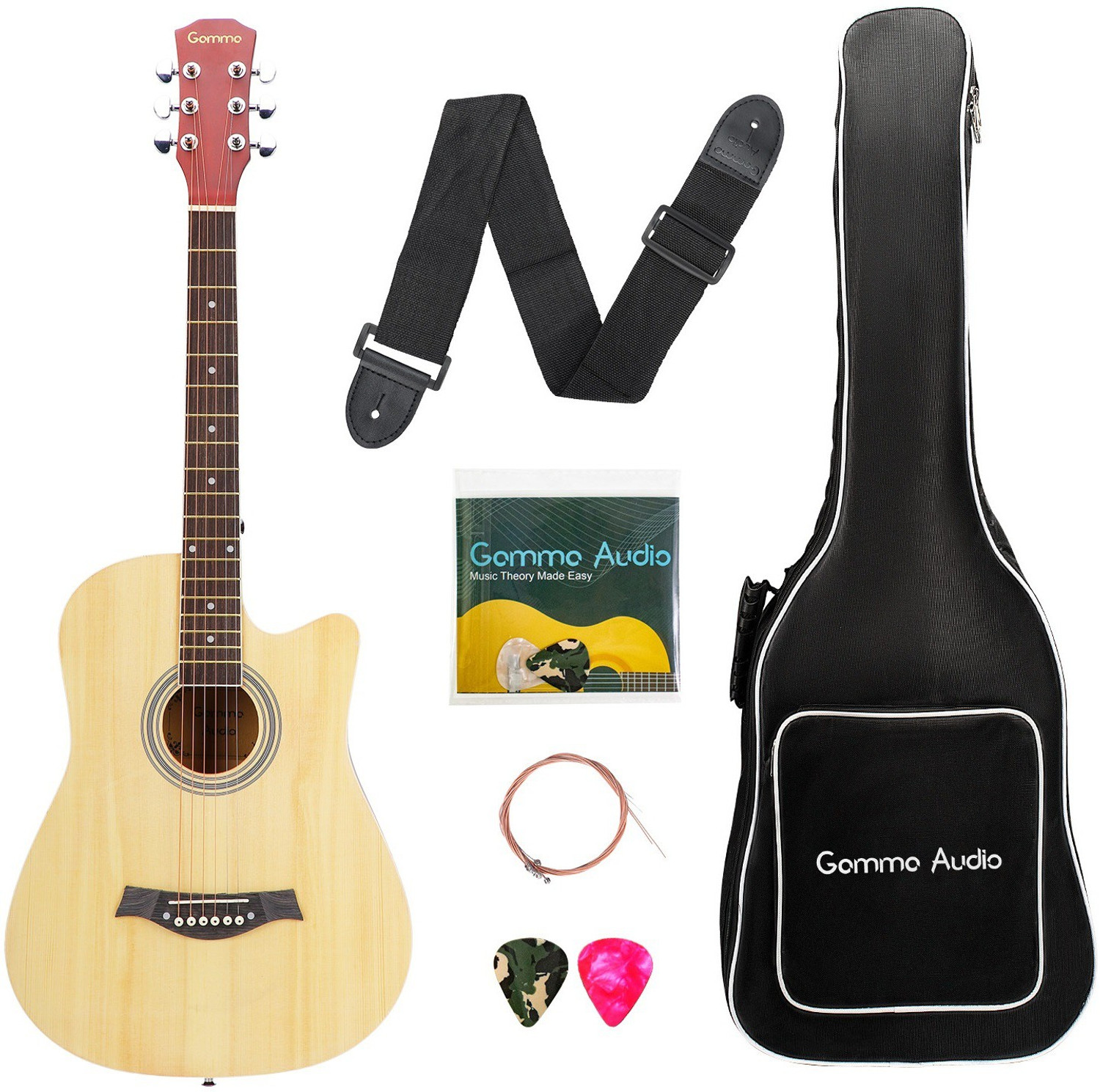 Image of GAMMA AUDIO YD-D38Q Acoustic Guitar Spruce Plastic