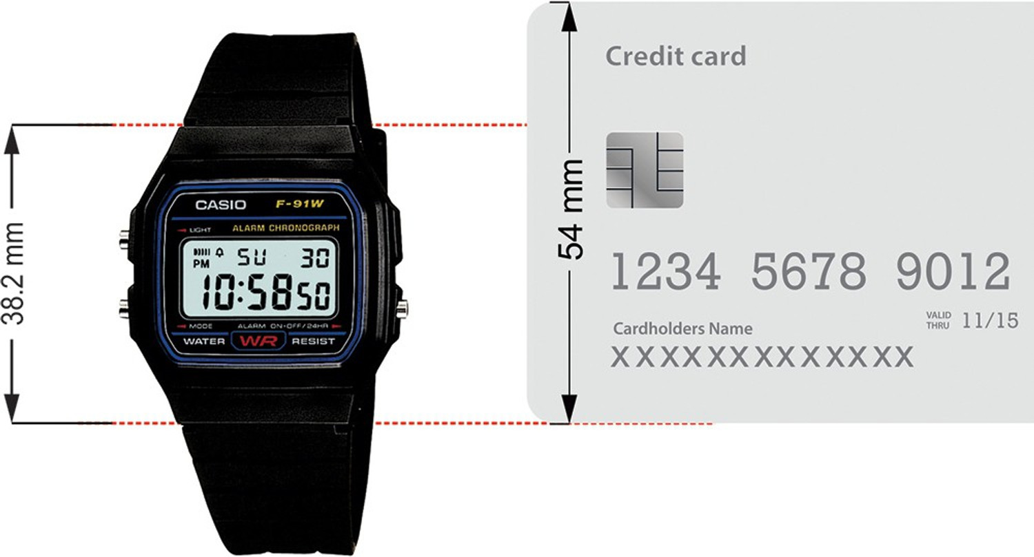 Image of CASIO F-91W-1DG Youth ( F-91W-1Q ) Digital Watch - For Men